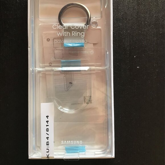 Clear Cover with Ring for Samsung Galaxy Z Flip3 - Transparent - Picture 4 of 5